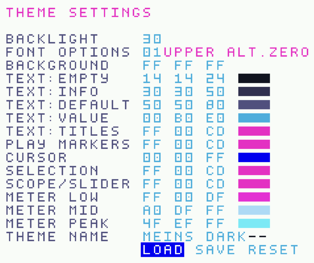 Bild M8 Display Edit Theme Webdisplay